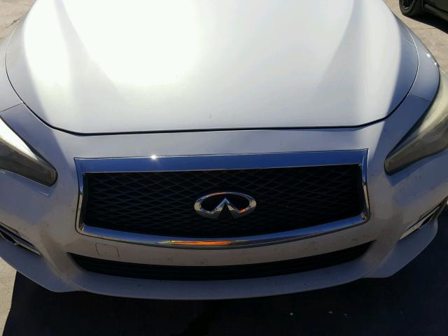 JN1BV7AP4EM674606 - 2014 INFINITI Q50 BASE WHITE photo 9