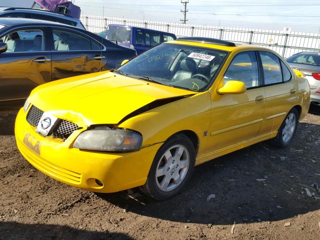 3N1AB51D75L507343 - 2005 NISSAN SENTRA SE- YELLOW photo 2