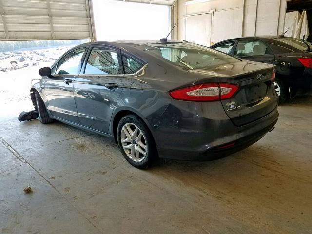 3FA6P0H78GR319041 - 2016 FORD FUSION SE GRAY photo 3