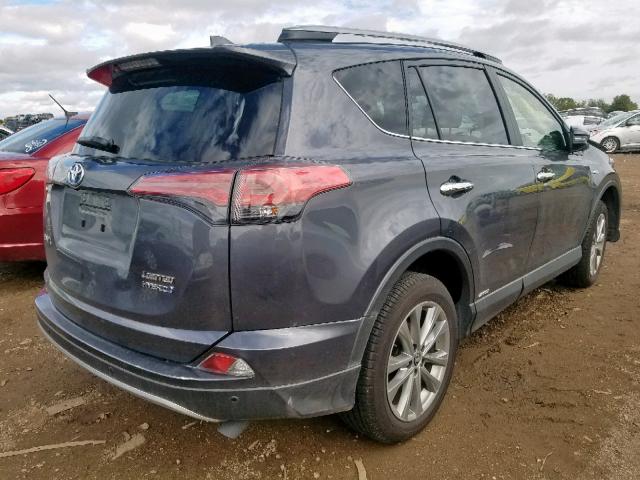 JTMDJREV1HD137508 - 2017 TOYOTA RAV4 HV LI GRAY photo 4