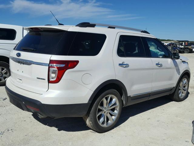 1FM5K7F87DGA37383 - 2013 FORD EXPLORER L WHITE photo 4