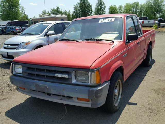 JM2UF3133H0191835 - 1987 MAZDA B2200 CAB RED photo 2