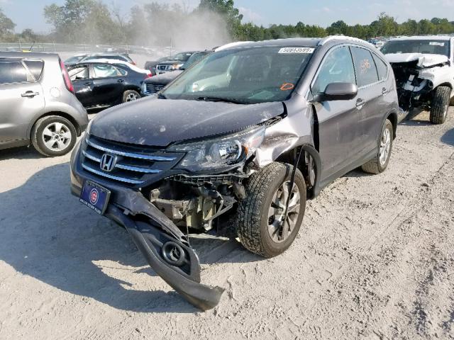 5J6RM4H71CL019139 - 2012 HONDA CR-V EXL GRAY photo 2