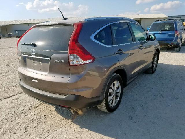 5J6RM4H71CL019139 - 2012 HONDA CR-V EXL GRAY photo 4