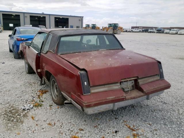 1G3AM47AXER323389 - 1984 OLDSMOBILE CUTLASS SU RED photo 3