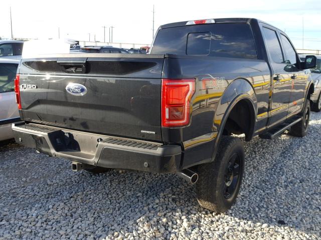 1FTFW1EF7FKD45972 - 2015 FORD F150 SUPER BLACK photo 4