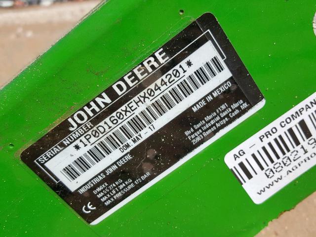 1P0D160XEHX044201 - 2017 JOHN DEERE BUCKET GREEN photo 10