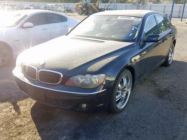 WBAHL83528DT12869 - 2008 BMW 750 I BLUE photo 2