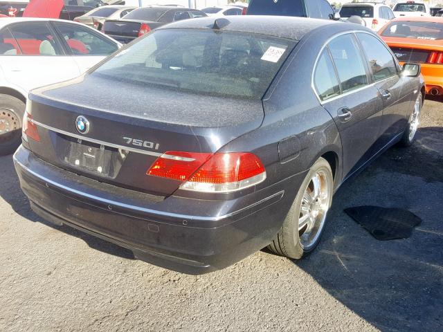 WBAHL83528DT12869 - 2008 BMW 750 I BLUE photo 4