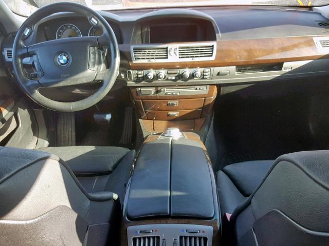 WBAHL83528DT12869 - 2008 BMW 750 I BLUE photo 9