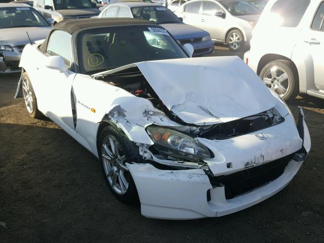 JHMAP21434T003720 - 2004 HONDA S2000 WHITE photo 1