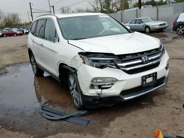 5FNYF6H97HB027300 - 2017 HONDA PILOT TOUR WHITE photo 1