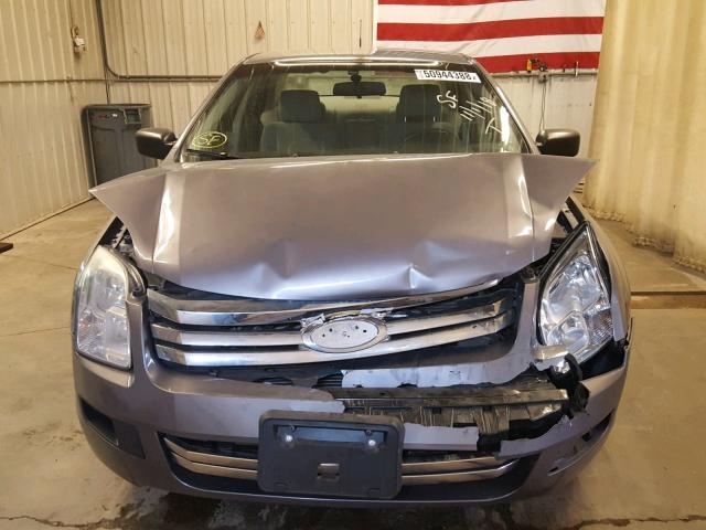 3FAHP06Z37R202075 - 2007 FORD FUSION S GRAY photo 9