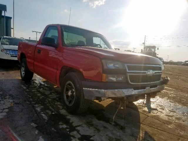 3GCEC14V06G268947 - 2006 CHEVROLET SILVERADO RED photo 1