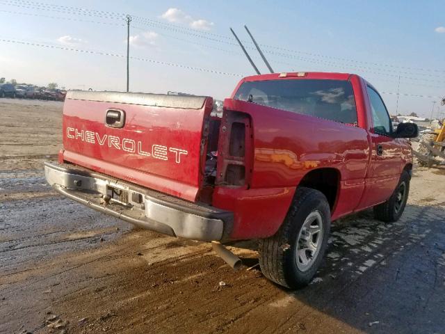 3GCEC14V06G268947 - 2006 CHEVROLET SILVERADO RED photo 4