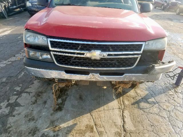 3GCEC14V06G268947 - 2006 CHEVROLET SILVERADO RED photo 7