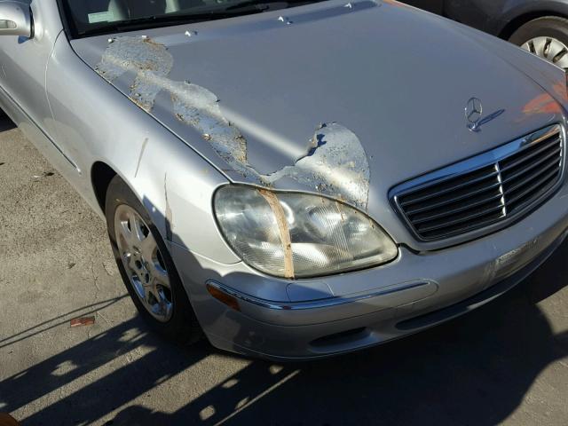 WDBNG75JXYA109128 - 2000 MERCEDES-BENZ S 500 SILVER photo 9