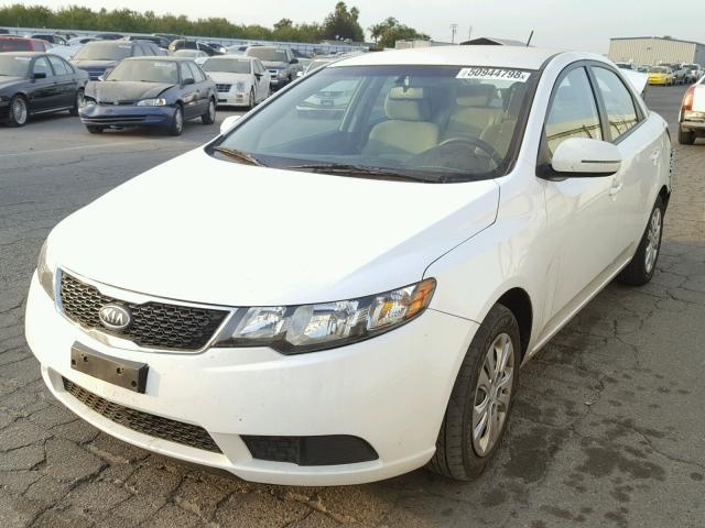 KNAFU4A20D5740692 - 2013 KIA FORTE EX WHITE photo 2