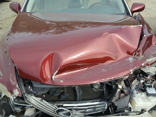 JTHBL46F875037506 - 2007 LEXUS LS 460 MAROON photo 7