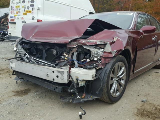 JTHBL46F875037506 - 2007 LEXUS LS 460 MAROON photo 9