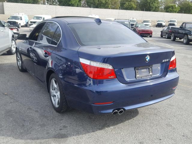 WBANW13578CZ73935 - 2008 BMW 535 I BLUE photo 3