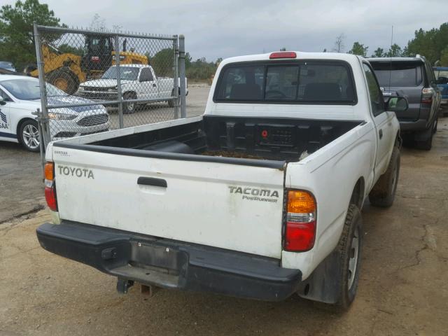 5TENM92N34Z419070 - 2004 TOYOTA TACOMA PRE WHITE photo 4