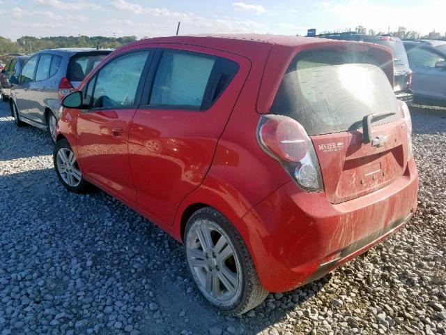 KL8CA6S96DC521682 - 2013 CHEVROLET SPARK LS RED photo 3