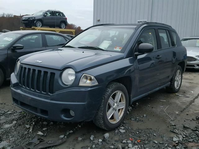 1J8FF47W17D122419 - 2007 JEEP COMPASS BLUE photo 2