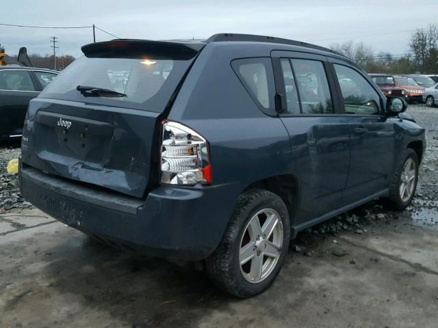 1J8FF47W17D122419 - 2007 JEEP COMPASS BLUE photo 4