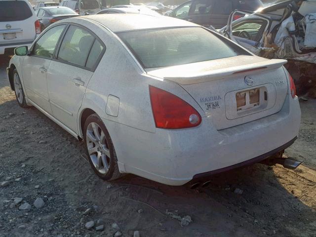 1N4BA41E48C831590 - 2008 NISSAN MAXIMA SE WHITE photo 3