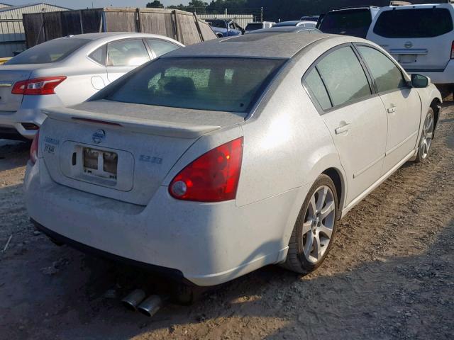 1N4BA41E48C831590 - 2008 NISSAN MAXIMA SE WHITE photo 4