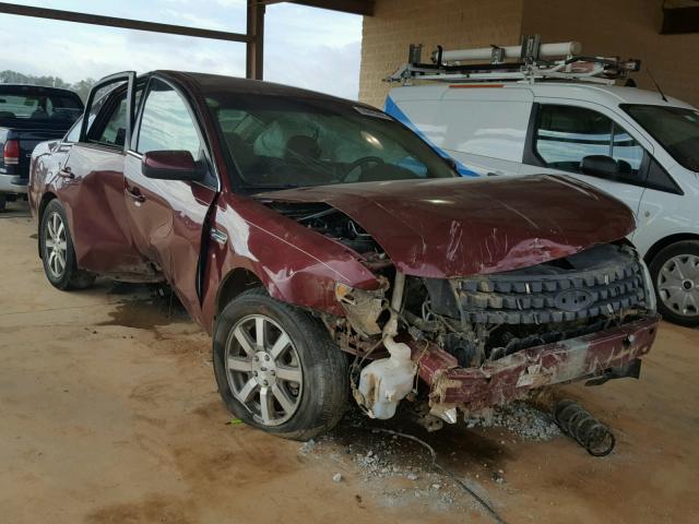 1FAHP24W78G125028 - 2008 FORD TAURUS SEL MAROON photo 1