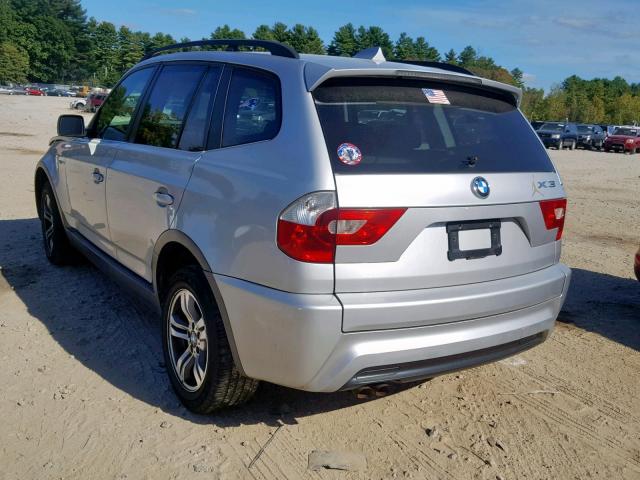 WBXPA93476WG91179 - 2006 BMW X3 3.0I SILVER photo 3