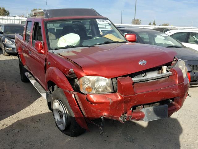 1N6ED27T41C341419 - 2001 NISSAN FRONTIER C RED photo 1