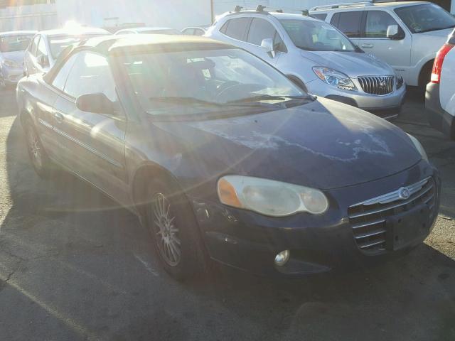 1C3EL55R44N120110 - 2004 CHRYSLER SEBRING LX BLUE photo 1