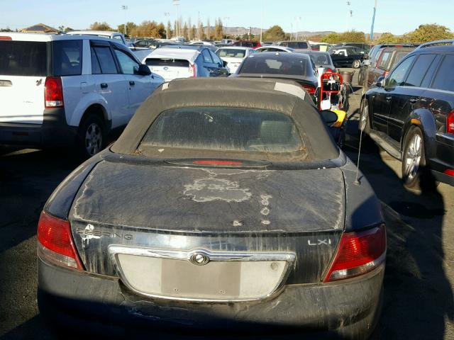 1C3EL55R44N120110 - 2004 CHRYSLER SEBRING LX BLUE photo 9