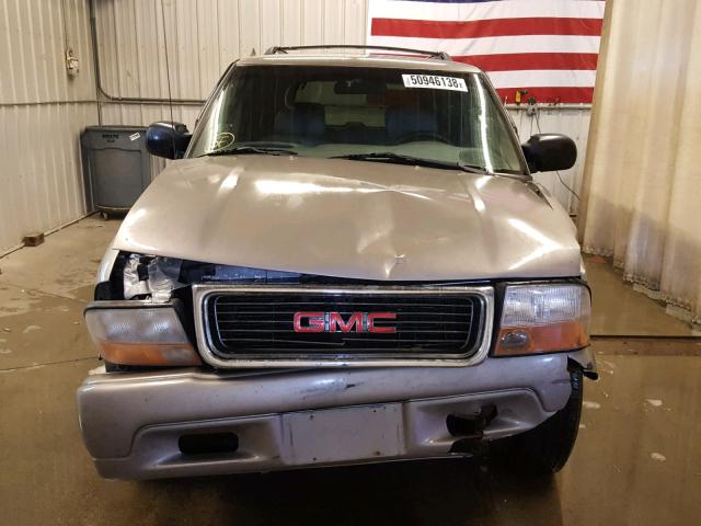 1GKDT13W912168549 - 2001 GMC JIMMY TAN photo 9