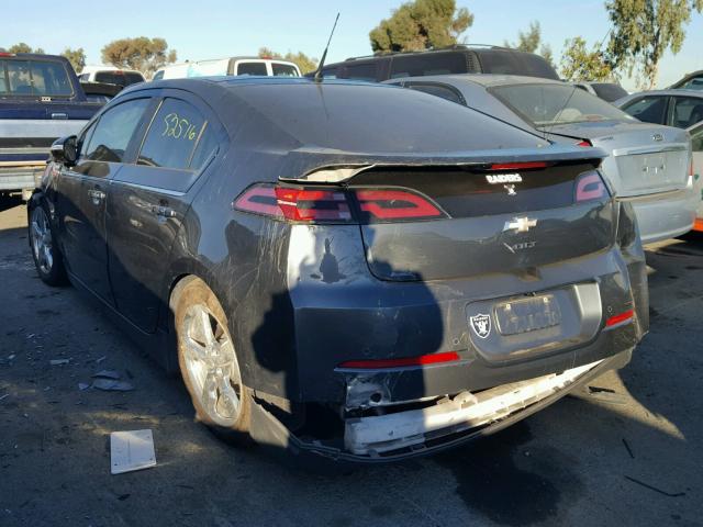 1G1RH6E4XDU136481 - 2013 CHEVROLET VOLT GRAY photo 3