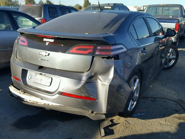 1G1RH6E4XDU136481 - 2013 CHEVROLET VOLT GRAY photo 4