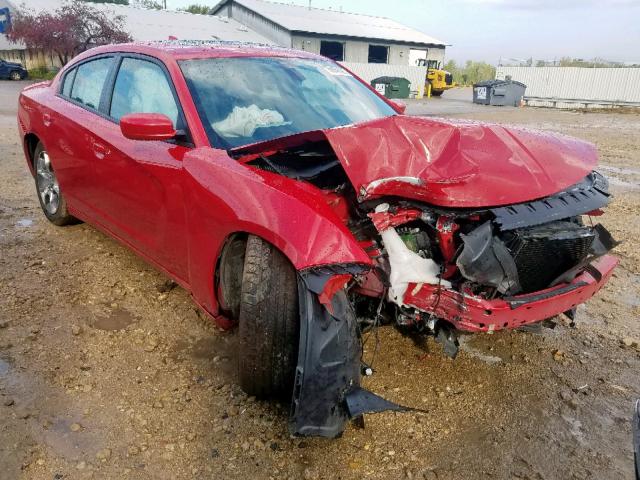 2C3CDXJG4GH160964 - 2016 DODGE CHARGER SX RED photo 1