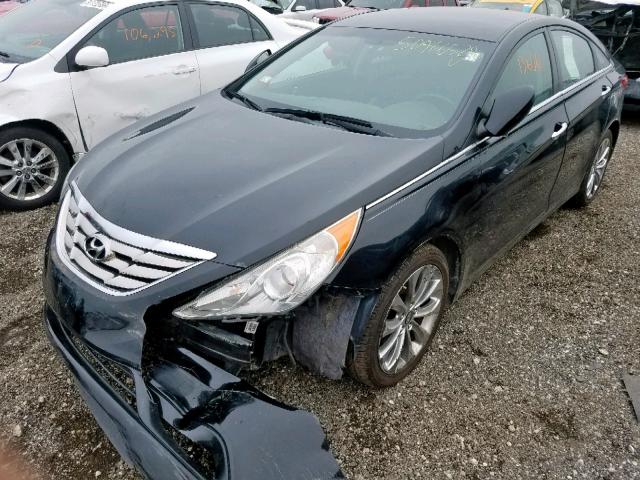 5NPEC4ACXBH178601 - 2011 HYUNDAI SONATA SE BLACK photo 2