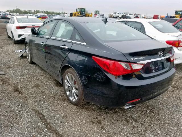 5NPEC4ACXBH178601 - 2011 HYUNDAI SONATA SE BLACK photo 3