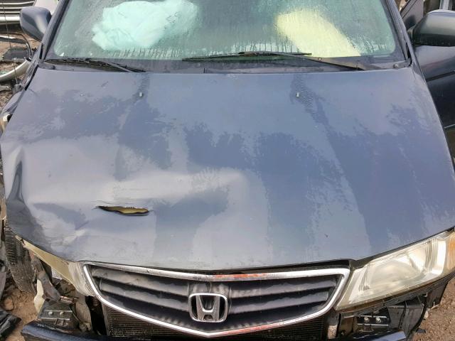 5FNRL18964B115183 - 2004 HONDA ODYSSEY EX GREEN photo 7