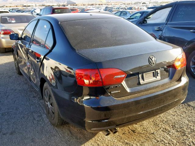 3VW2K7AJ6EM440969 - 2014 VOLKSWAGEN JETTA BASE 黑色 照片 3