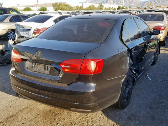 3VW2K7AJ6EM440969 - 2014 VOLKSWAGEN JETTA BASE 黑色 照片 4