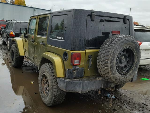 1J4GA591X7L175797 - 2007 JEEP WRANGLER S GREEN photo 3