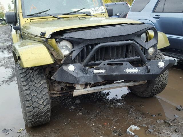 1J4GA591X7L175797 - 2007 JEEP WRANGLER S GREEN photo 9