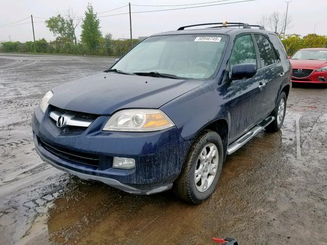 2HNYD18684H000278 - 2004 ACURA MDX TOURIN BLUE photo 2