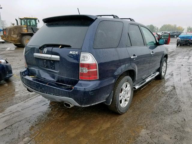 2HNYD18684H000278 - 2004 ACURA MDX TOURIN BLUE photo 4