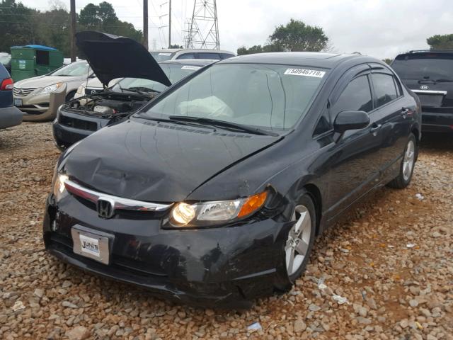 2HGFA16998H324415 - 2008 HONDA CIVIC EXL BLACK photo 2